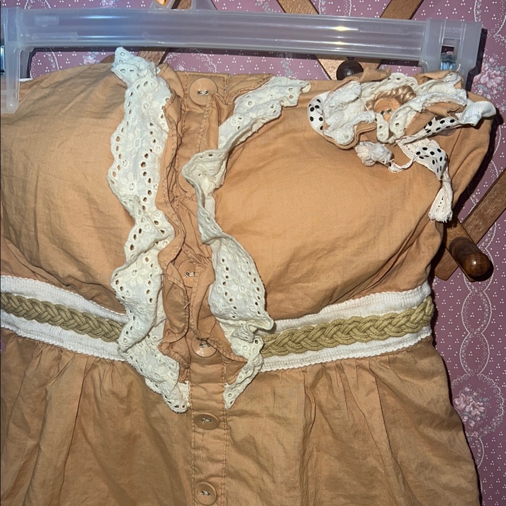 Y2k Tube too Tan Ruffled - Picture 2 of 4